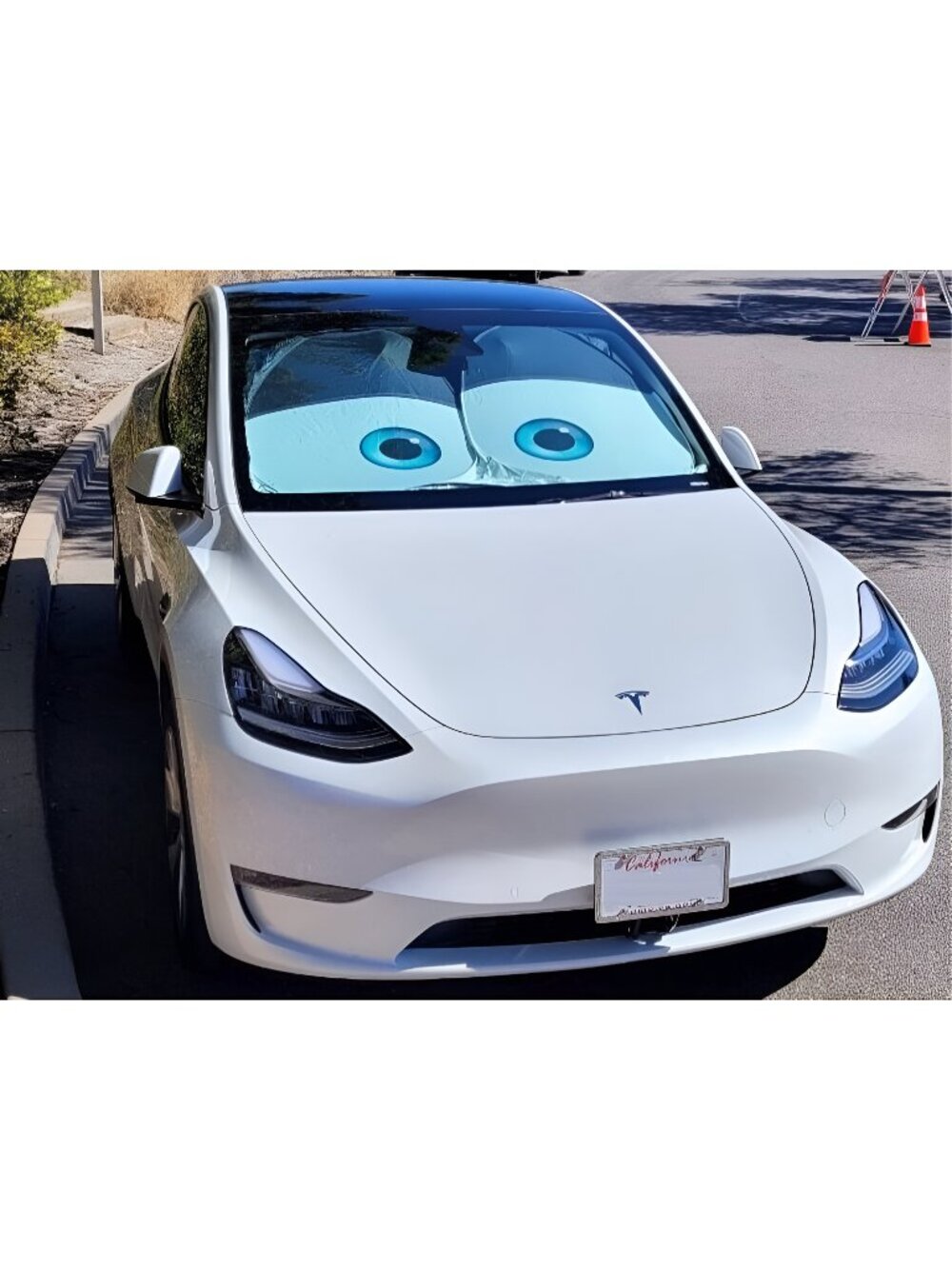 Windshield Sun Shade, 2024 Car Sun Shade for Front Windshield Funny Car Eye